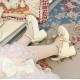 Sheep Puff Love Lace Medium Heel Shoes(Limited Pre-Order/8 Colours/Full Payment Without Shipping)